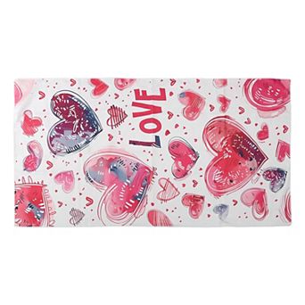 1 pc Heart Pattern Beach Towel