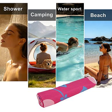 1Pc Flower Pattern Beach Towel