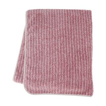 1 pc Striped Coral Fleece Bath Towel