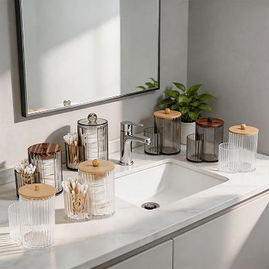 1Pc Two-in-One Bath Canister Acrylic Plastic