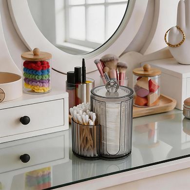 1Pc Two-in-One Bath Canister Acrylic Plastic