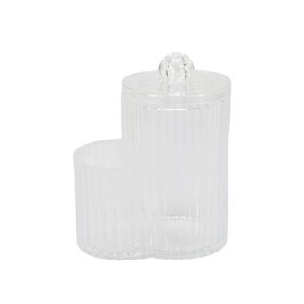 1 pc Two-in-One Bath Canister Acrylic Plastic
