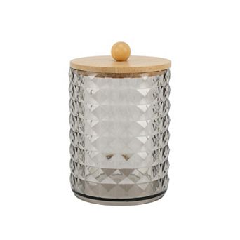 1 pc Dustproof Diamond-pattern Bath Canister