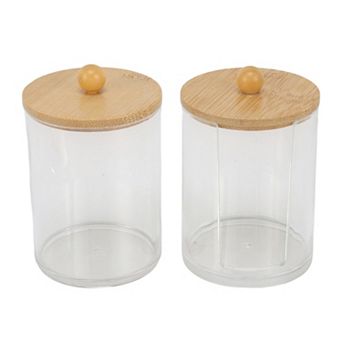 1Set Round Notched Bath Canister