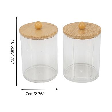 1Set Round Notched Bath Canister