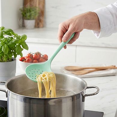 5 Pcs Solid Color Silicone Cooking Utensil Set Essential Kitchen Tools for Every Home