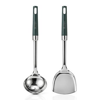 Cooking Utensil Set Stainless Steel Color Blocking Kitchen Utensils 2 pc