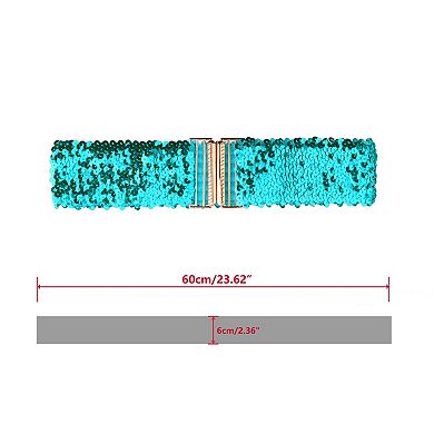 Women's Sequins Decor Belt Perfect Accessory for Dresses and Blouses