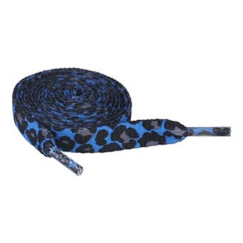 2 Pairs Leopard Print Pattern Fashion Flat Shoelaces for Sneakers 47.24"