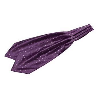 Men's Cravat Ties Self Tied Wedding Polka Dots Ascot Tie