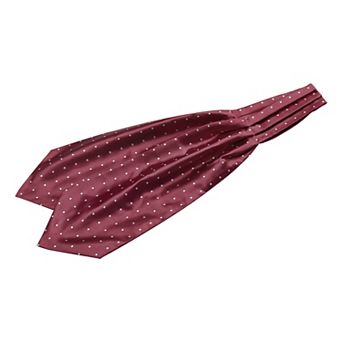 Men's Cravat Ties Self Tied Wedding Polka Dots Ascot Tie