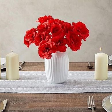 Silk Rose Flower Heads for Centerpieces, Artificial Roses for Crafts