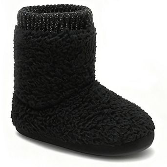 HOMEHOT Women's Comfort Ankle Bootie Slippers Slip-on House Shoes Indoor/Outdoor