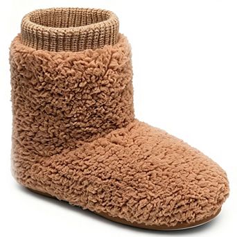 HOMEHOT Women's Comfort Ankle Bootie Slippers Slip-on House Shoes Indoor/Outdoor