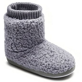 HOMEHOT Women's Comfort Ankle Bootie Slippers Slip-on House Shoes Indoor/Outdoor