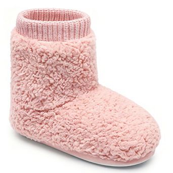 HOMEHOT Women's Comfort Ankle Bootie Slippers Slip-on House Shoes Indoor/Outdoor
