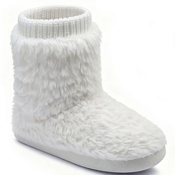 HOMEHOT Women's Comfort Ankle Bootie Slippers Slip-on House Shoes Indoor/Outdoor
