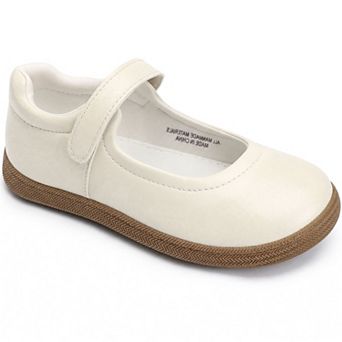 HOMEHOT Girls Mary Jane Shoes School Uniform Flats Cute Dress Shoes for Little/Big Kids