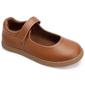 HOMEHOT Girls Mary Jane Shoes School Uniform Flats Cute Dress Shoes for Little/Big Kids