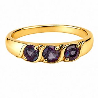 Belinda Jewelz 18k Gold Plated Vermeil Birthstone Ring