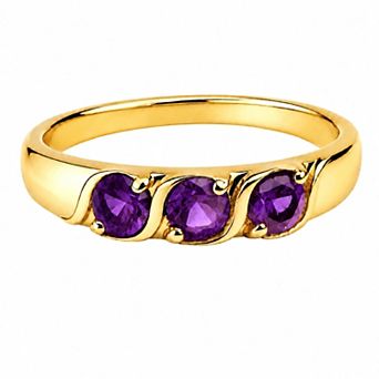 Belinda Jewelz 18k Gold Plated Vermeil Birthstone Ring