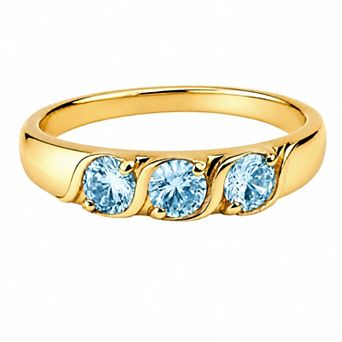 Belinda Jewelz 18k Gold Plated Vermeil Birthstone Ring