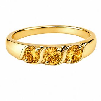 Belinda Jewelz 18k Gold Plated Vermeil Birthstone Ring