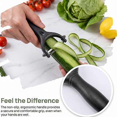 Plastic Vegetable Peeler, Durable Potato and Apple Peeler with Ergonomic Handle, for Kitchen