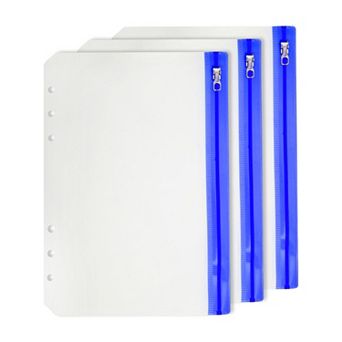 3 pc Binder Zipper Pouch, Waterproof for Secure Document Filing