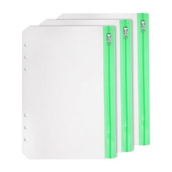 3 pc Binder Zipper Pouch, Waterproof for Secure Document Filing