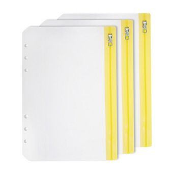 3 pc Binder Zipper Pouch, Waterproof for Secure Document Filing