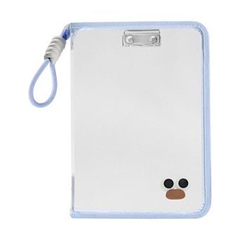 Document Bag, Zipper Tote PP File Bag for Office With Clip