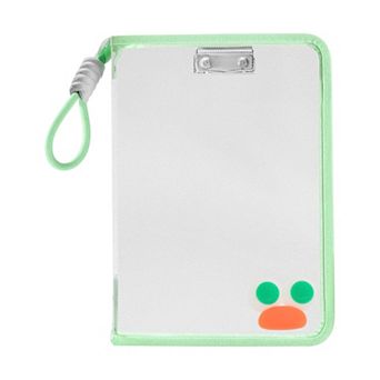 Document Bag, Zipper Tote PP File Bag for Office With Clip