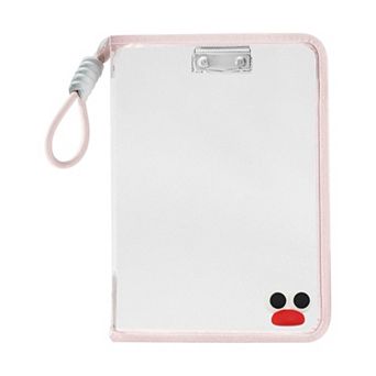 Document Bag, Zipper Tote PP File Bag for Office With Clip