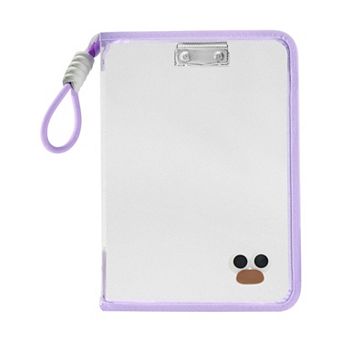Document Bag, Zipper Tote PP File Bag for Office With Clip