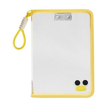Document Bag, Zipper Tote PP File Bag for Office With Clip