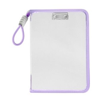 Document Bag, Zipper Tote PP File Bag for Office With Clip