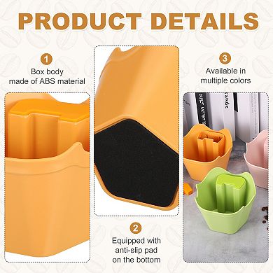 Coffee Knock Box, Plastic Polygonal Knock Box for Espresso Machine Accessories, Coffee Grounds Bin