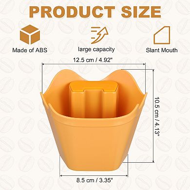 Coffee Knock Box, Plastic Polygonal Knock Box for Espresso Machine Accessories, Coffee Grounds Bin