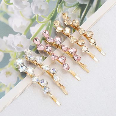 2Pcs Faux Crystal Bobby Pin