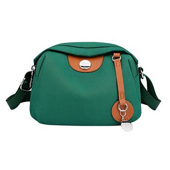 Oxford Crossbody Bag for Women Casual Everyday Shoulder with Adjustable Strap Zipper Closure