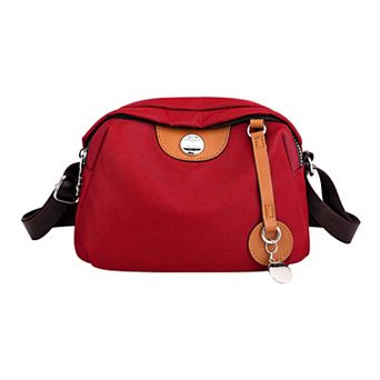 Oxford Crossbody Bag for Women Casual Everyday Shoulder with Adjustable Strap Zipper Closure