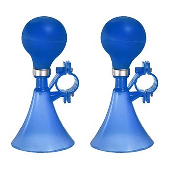 2 pc Bike Horn, Air Horns for Safety with Air Squeeze Plastic Handlebar Bugle Loud Bell