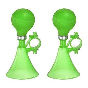 2 pc Bike Horn, Air Horns for Safety with Air Squeeze Plastic Handlebar Bugle Loud Bell
