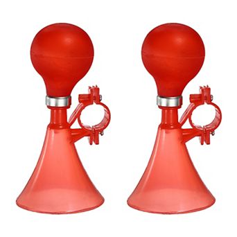 2 pc Bike Horn, Air Horns for Safety with Air Squeeze Plastic Handlebar Bugle Loud Bell