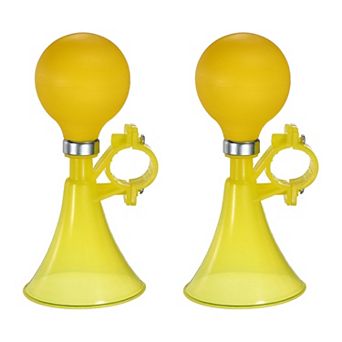 2 pc Bike Horn, Air Horns for Safety with Air Squeeze Plastic Handlebar Bugle Loud Bell