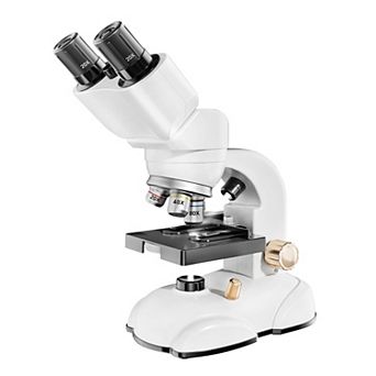 Universalfun 1600X Binocular Microscope for Kids, Dual LED, 4-Color Filter, Phone Adapter, Ages 6+