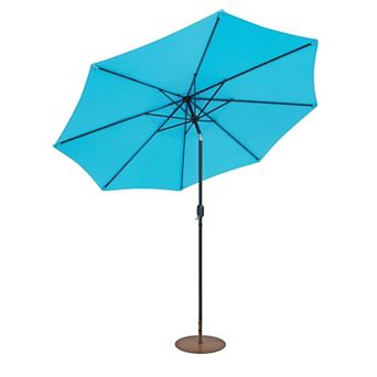 Costway 10ft Patio Umbrella Outdoor W/ 59 LBS Heavy-Duty Round Umbrella Stand