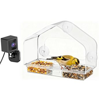 Coolfly x Freeseason - 2K HD Smart Window Bird Camera with AI ID and Suction Mount