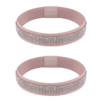 1 Pair Anti-Slip Shoe Bands Rhinestones Heel Straps for High Heels